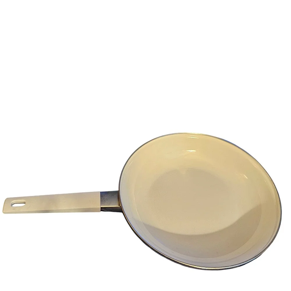 Mikasa Gourmet Colors Gabriele Enamel Frying Pan Japan Floral‎ Cottagecore Retro